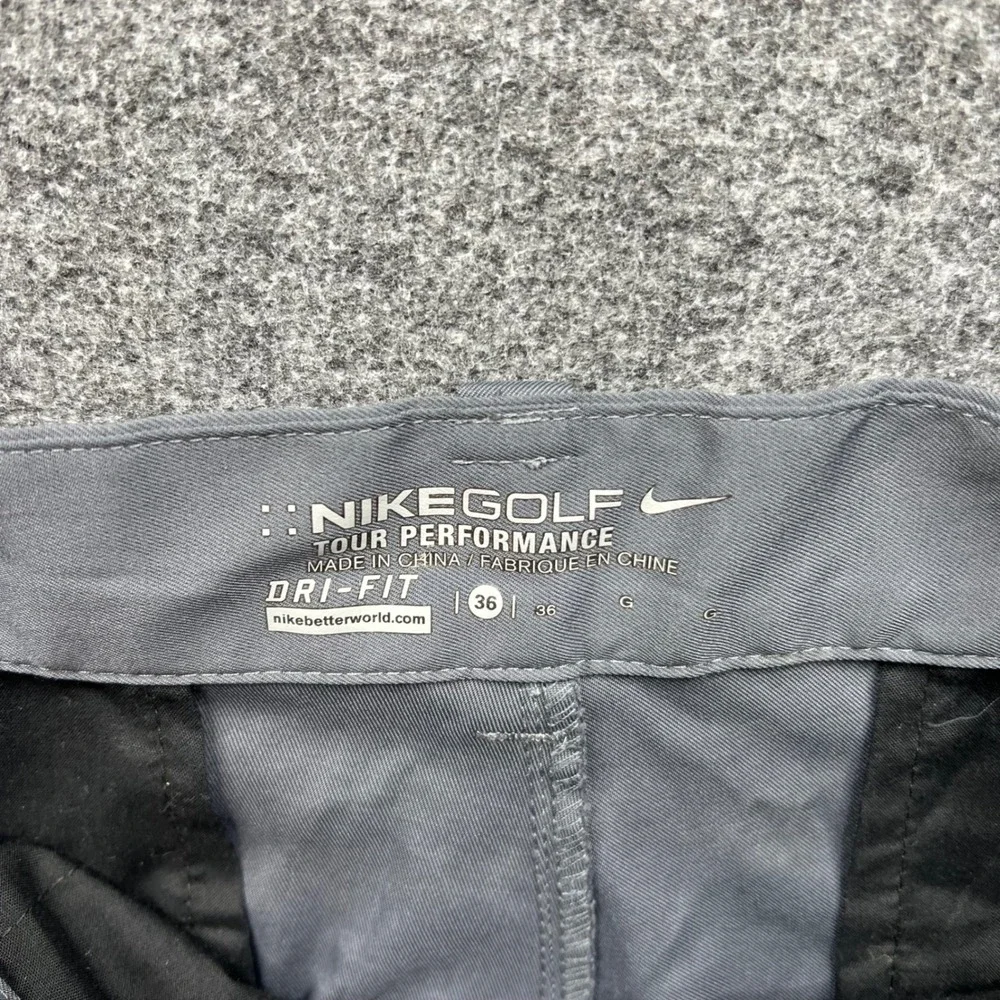 Nike‎ Golf Shorts Mens 36 Gray Dri-FIT Tour Performance Flat Front 639798-021